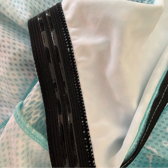 BALEAF Women’s Cycling Bike Zip Up Top Hem Gripper 4 Back Pockets Turquoise Sz L - Picture 11 of 11